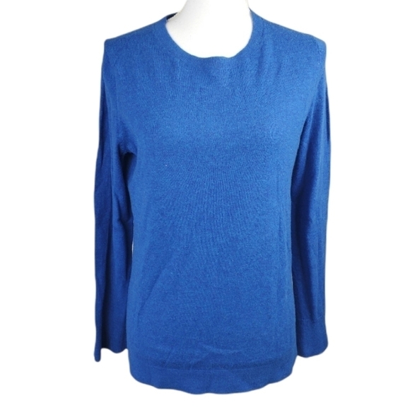 Talbots lambswool crewneck sweater peplum sleeve M - Picture 1 of 10